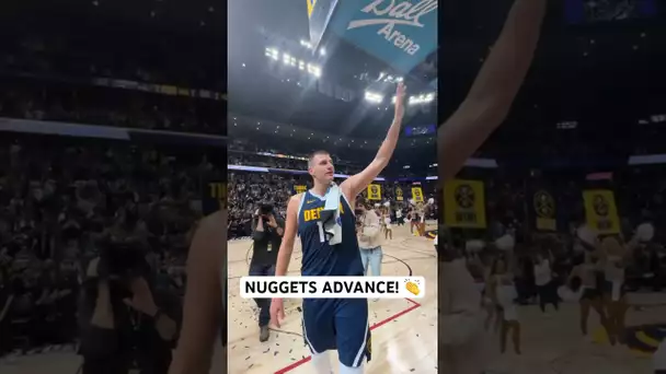 Nuggets win Round 1 and advance to the Semifinals! 🚨 | #Shorts