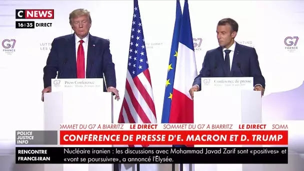 G7 : E. Macron et D. Trump affichent leur entente