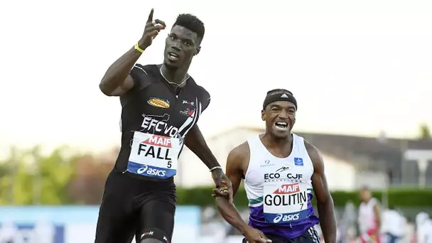 Albi 2020 : Finale 100 m M (Mouhamadou Fall en 10''16)