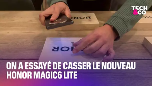 On a essayé de casser le nouveau smartphone Honor Magic6 Lite