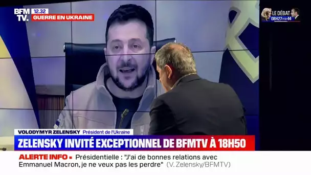 Volodymyr Zelensky à BFMTV: les Russes "n'ont pas encore mobilisé tous leurs moyens"