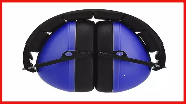 Amazon Basics Kids Ear-Protection Safety Noise Earmuffs, Blue