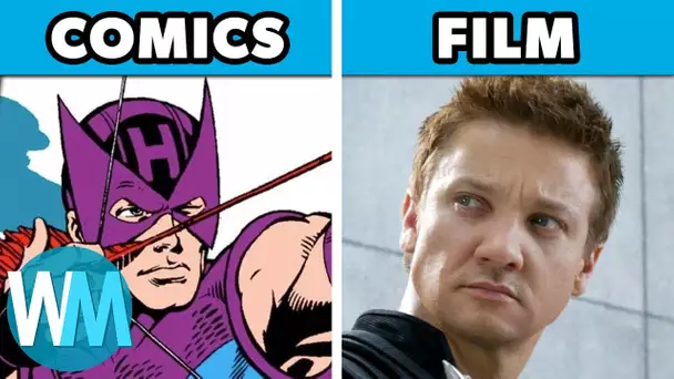 TOP 10 des changements du MCU par rapport aux COMICS !