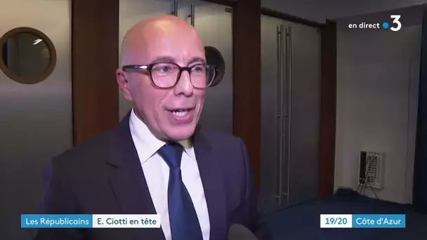 Eric Ciotti en tête du premier tour de l'élection du parti Les Républicains