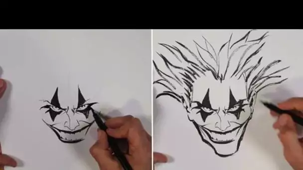 Batman: Le dessinateur Enrico Marini dessine le Joker pour le HuffPost