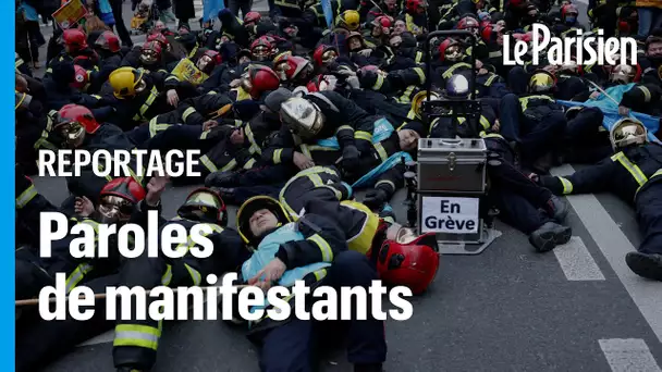 « Vous voyez des pompiers à 64 ans en haut d’une grande échelle ? » : au coeur du cortège parisien