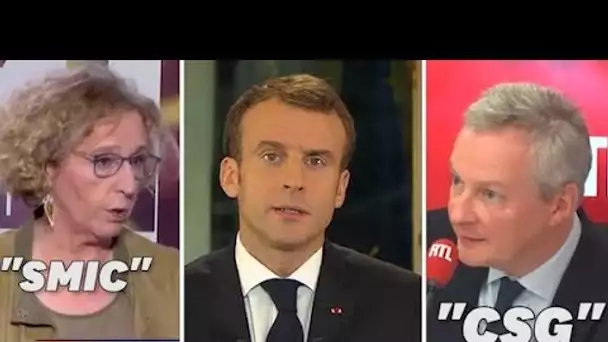 Macron a contredit certains de ses ministres pendant son allocution