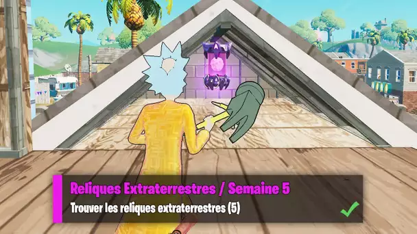 TROUVER LES RELIQUES EXTRATERRESTRES (5) - FORTNITE RELIQUES EXTRATERRESTRES SEMAINE 5