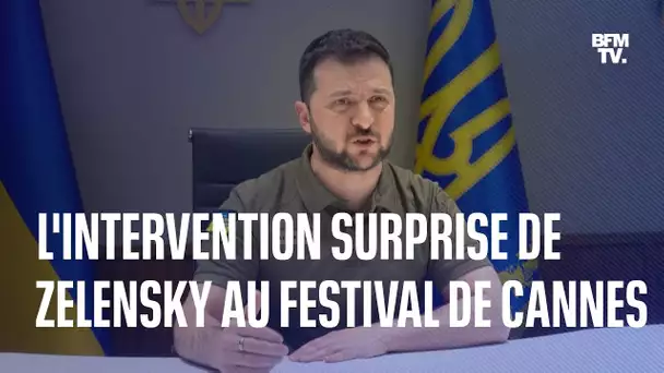 À Cannes, Zelensky convoque l'esprit de Chaplin: "Je suis convaincu que le dictateur perdra"