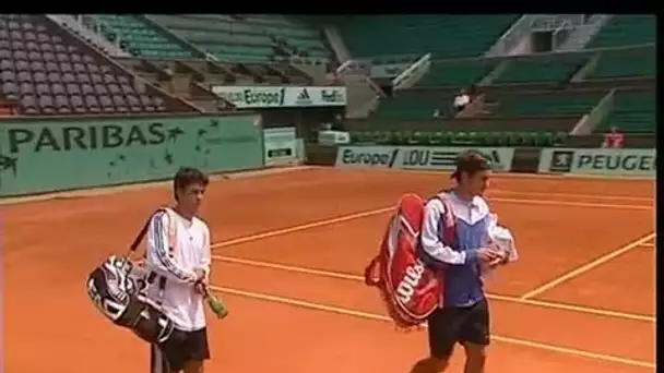 Roland Garros / Entraînement Federer