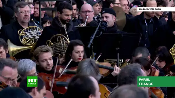 Un nouveau concert devant l’Opéra de Paris contre la réforme des retraites
