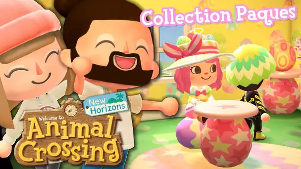 NOTRE COLLECTION DE PÂQUES AVANCE ! | ANIMAL CROSSING NEW HORIZONS EPISODE 15 CO-OP