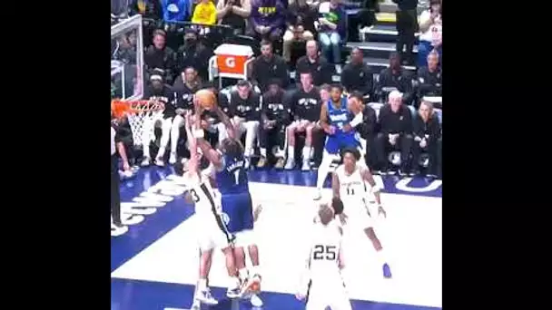 Anthony Edwards Throws Down Mean Two-Handed Poster 😲