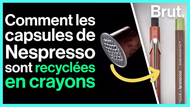 Ces crayons sont fabriqués à partir de capsules recyclées