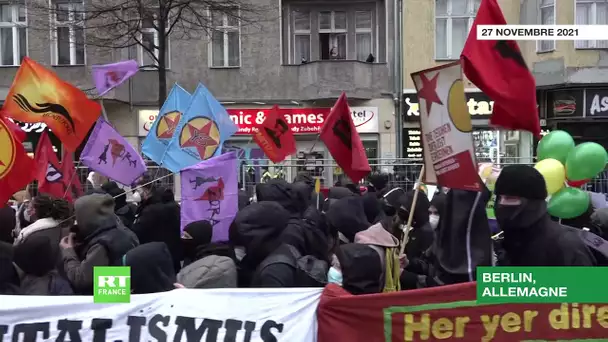 Allemagne : heurts entre des policiers et des manifestants kurdes à Berlin