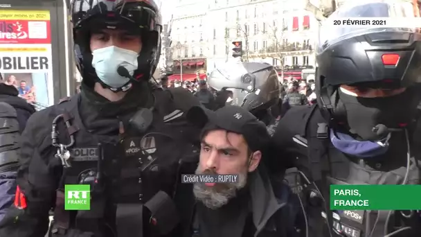 Paris : Jérôme Rodrigues interpellé lors d'une manifestation contre Génération identitaire