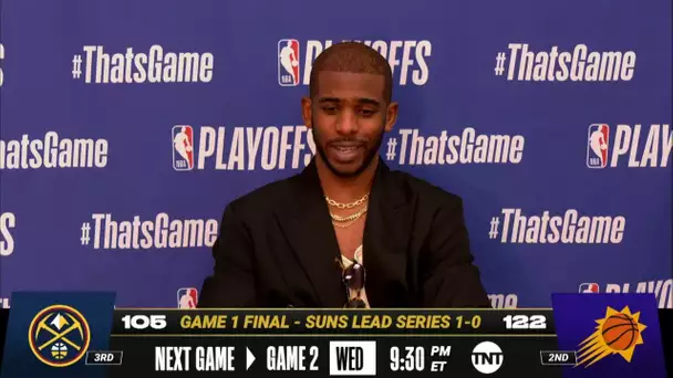 Chris Paul on the Suns Game 1 Win vs Nuggets! ☀ | Postgame Press Conference