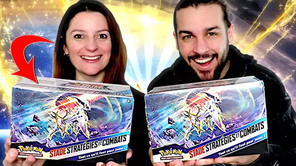 LA MEILLEURE BOX POKEMON STARS ETINCELANTES ! OUVERTURE CARTE POKEMON BUILD BATTLE STADIUM EB09