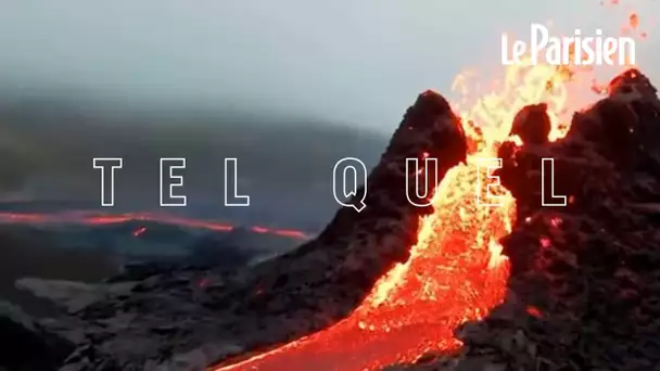 Eruption du Fagradalsfjall : les images spectaculaires d'un drone volant au dessus de la lave
