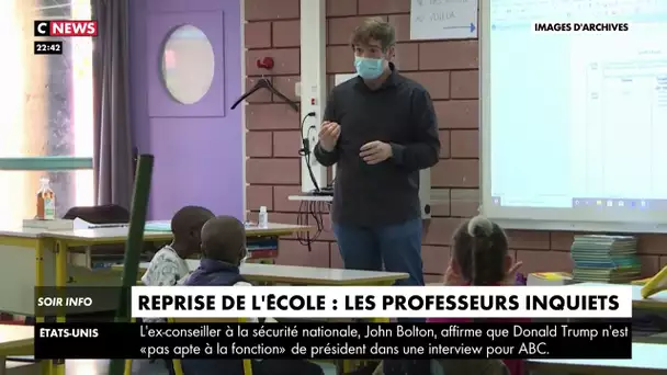 Reprise de l'école : les professeurs inquiets