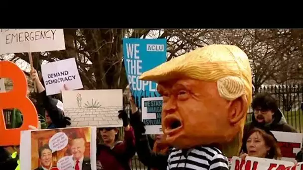 Manifestations contre le "faux état d'urgence" de Donald Trump