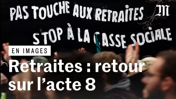 Retraites : la huitième journée de manifestation en images