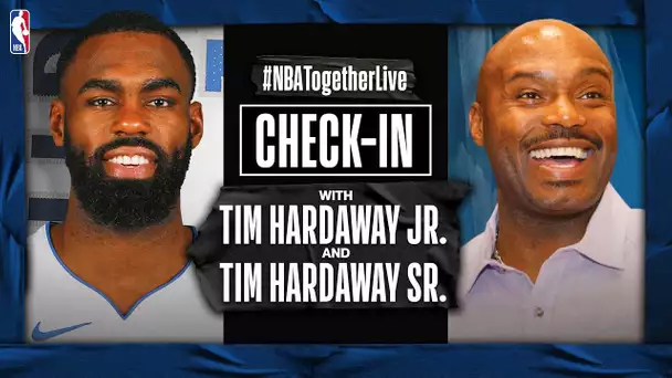 #NBATogetherLive Check-In With Tim Hardaway Jr. & Tim Hardaway Sr.