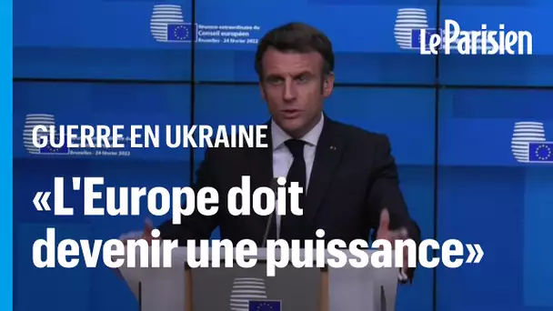 Ukraine : Macron se dit prêt à «accueillir les réfugiés» fuyant la guerre