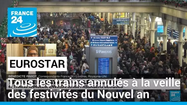 Tous les trains Eurostar annulés à la veille des festivités du Nouvel an • FRANCE 24