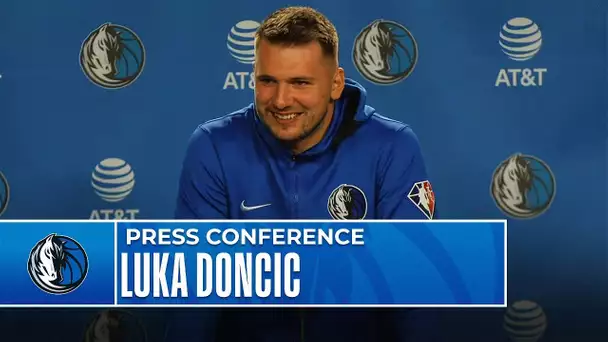 Luka Doncic Talks Representing Slovenia, Learning From The Warriors & More | #NBAMediaDay