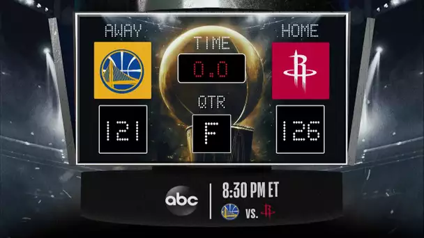 Warriors @ Rockets LIVE Scoreboard - Join the conversation & catch all the action on #NBAonABC!