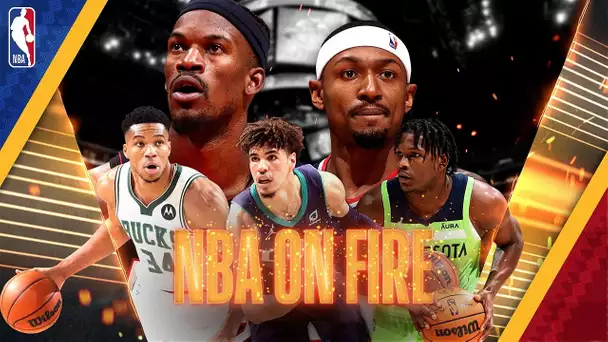 NBA On Fire feat. Giannis Antetokounmpo, Anthony Edwards, Heat @ Wizards + the Charlotte Hornets🔥