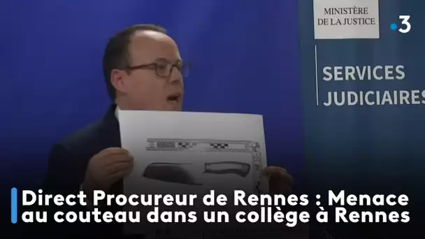 Direct Procureur de Rennes : Menace au couteau dans un collège à Rennes