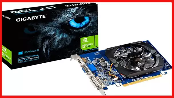 GIGABYTE GeForce GT 730 2GB 64-bit DDR3, GV-N730D3-2GI REV3.0 Graphic Cards