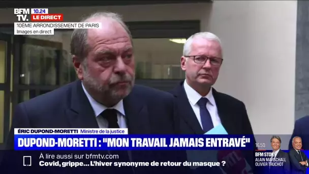 Éric Dupond-Moretti assure que sa démission "n’est pas à l’ordre du jour"