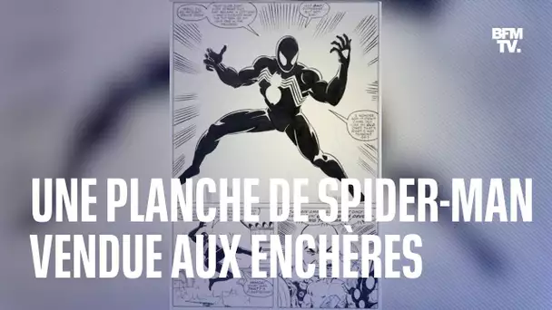 Cette planche de Spider-Man a été vendue à un montant record