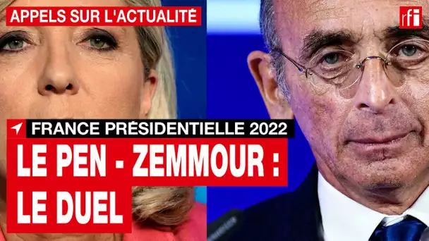 Présidentielle française : Marine Le Pen et Éric Zemmour au coude-à-coude dans les sondages • RFI