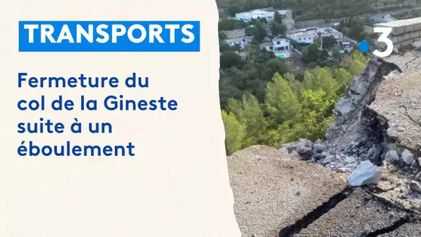 Fermeture de la route de la Gineste entre Marseille et Cassis suite à un éboulement