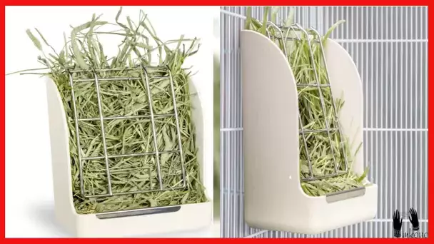 Mkono Hay Feeder Less Wasted Hay Rack Manger for Rabbit Guinea Pig Chinchilla