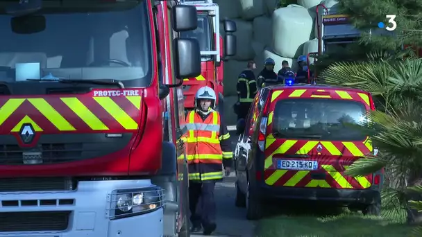 Lot-et-Garonne : incendie à risque explosif dans un hangar agricole