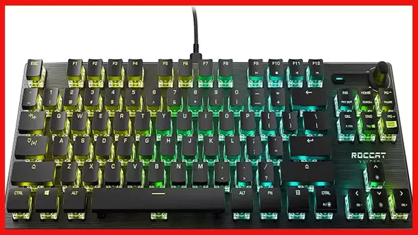 ROCCAT Vulcan TKL Pro Tenkeyless Linear Optical Titan Switch PC Gaming Keyboard with Per-key AIMO