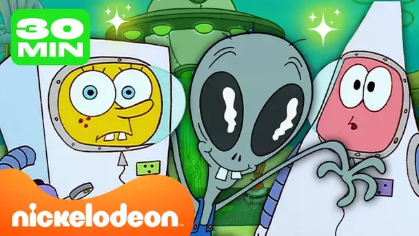 Bob L’éponge | Tous les extraterrestres et OVNI à Bikini Bottom 👽 | Nickelodeon France
