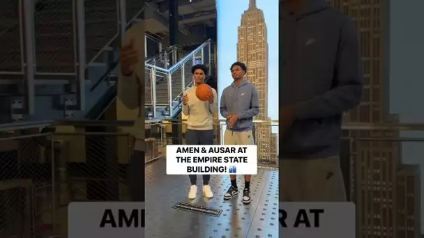 Amen & Ausar Thompson visit the Empire State Building! 🏙 | #Shorts