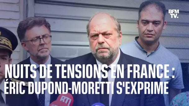 Tensions après la mort de Nahel: la prise de parole d'Éric-Dupond-Moretti