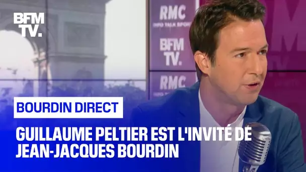 Guillaume Peltier face à Jean-Jacques Bourdin en direct