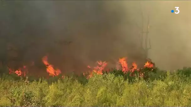 Montmorillon : un incendie fait rage depuis la fin de matinée, mercredi 18 septembre