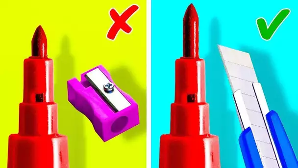 30 ASTUCES BRILLANTES POUR DES FOURNITURES SCOLAIRES