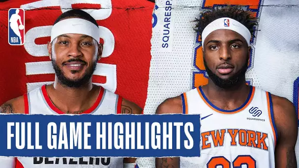 TRAIL BLAZERS at KNICKS | FULL GAME HIGHLIGHTS |  January, 1 2020