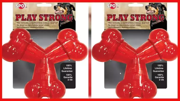 SPOT by Ethical Products - Play Strong - Trident Bone - Dog Toy for Aggressive Chewers Interactive