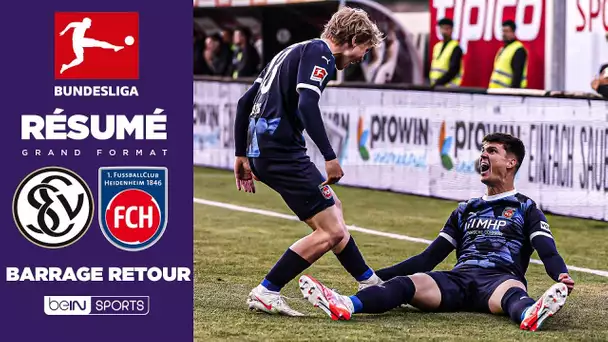 Résumé : Heidenheim se MAITIENT en Bundesliga dans un SCENARIO fou ! Terrible pour Elversberg !